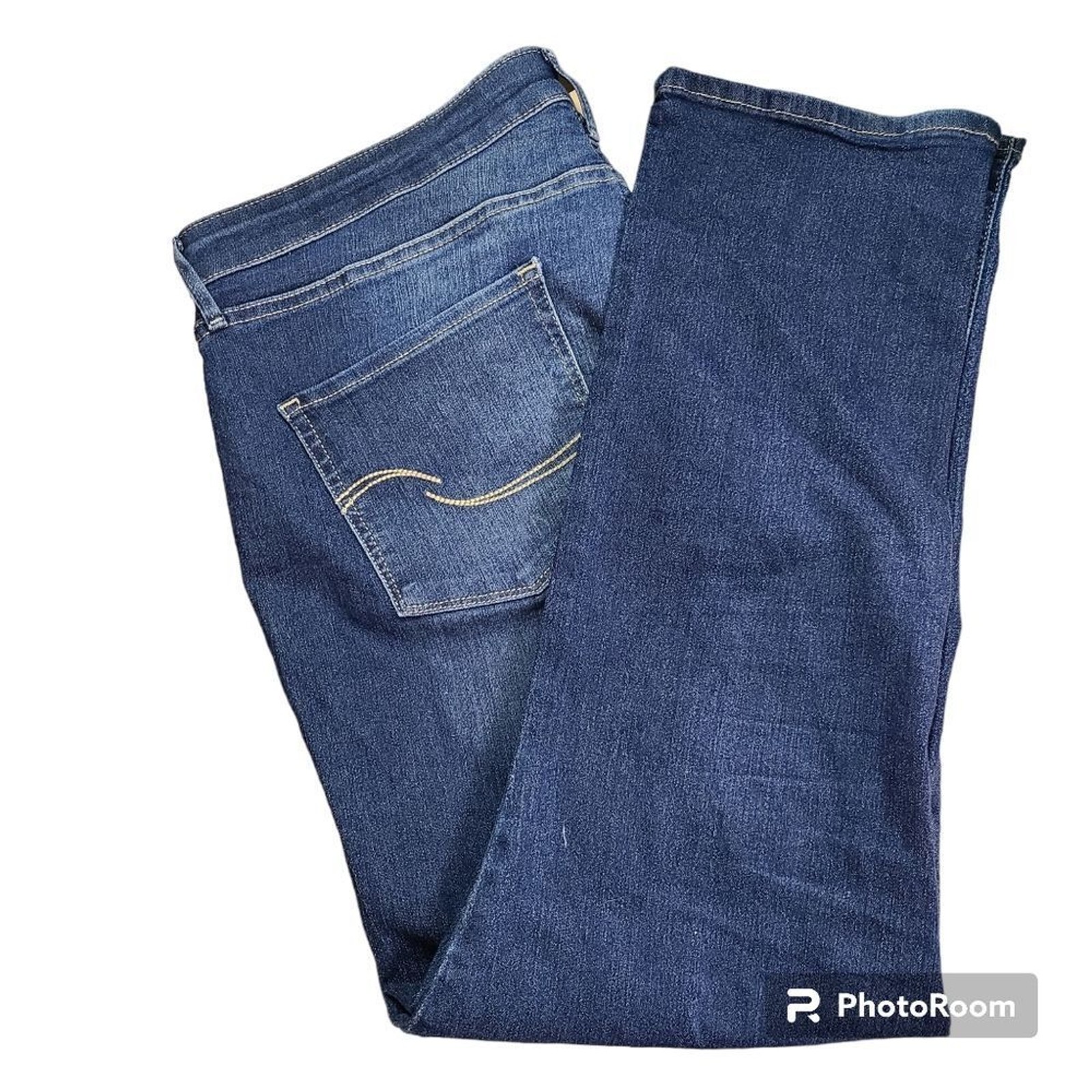 Levi’s Womens Size 20M Modern Slim Skinny Jeans Dark Blue Denim Worn-in Fade
