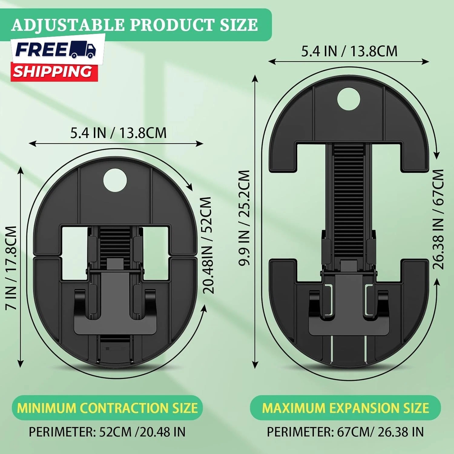 Adjustable Hat Stretcher Reshaper for Cowboy Fedora Baseball Caps Size 7-8 1/2