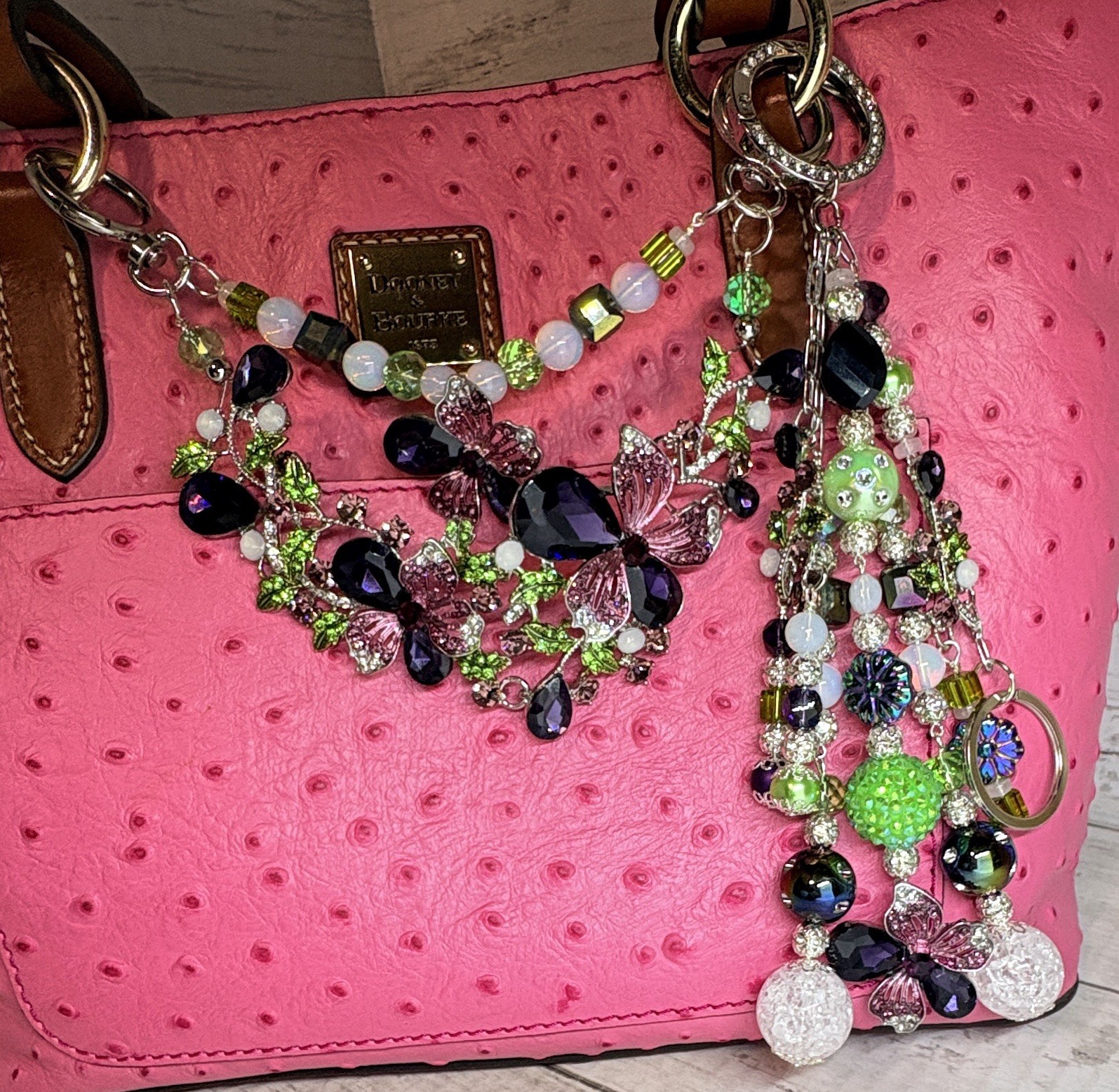 Handmade✨Handbag Jewelry✨Purse Bling✨Bag Swag✨Bag Charm✨Keychain✨2 Piece Set✨NWT