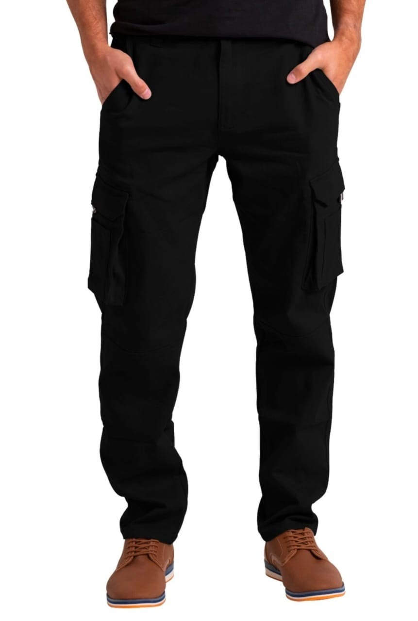 Men’s Flex Cargo Trousers Heavy Duty Stretch Casual Work Pants