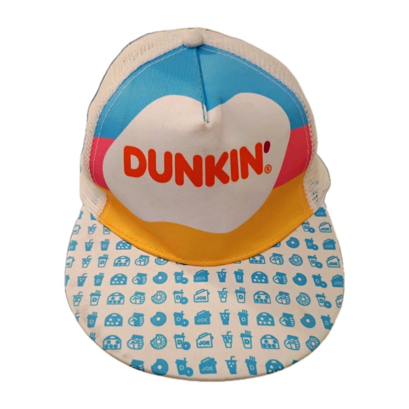Dunkin’ Donuts Summer Promotional Hat SnapBack Trucker Cap Adjustable Coffee