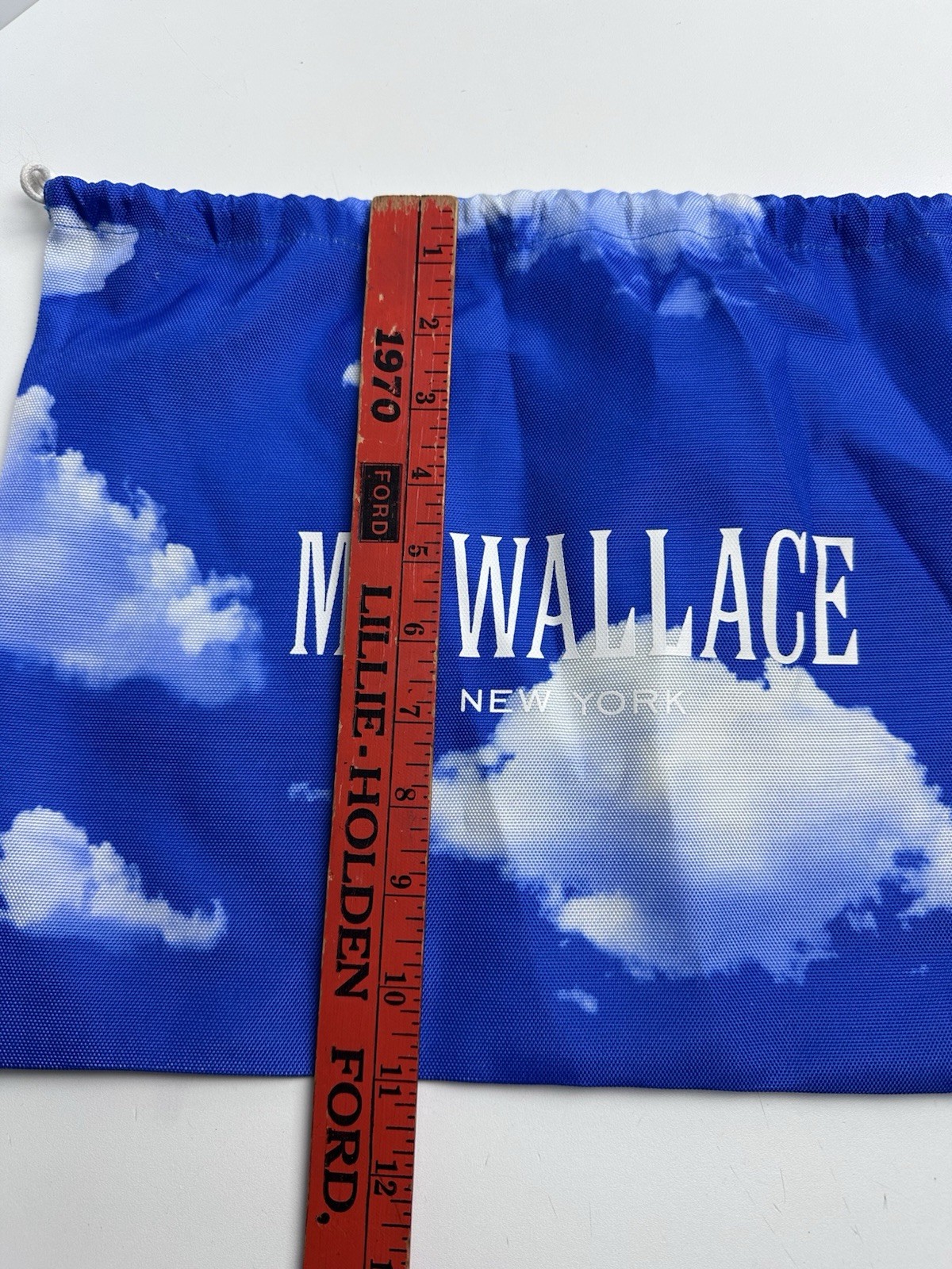 MZ Wallace Cloud Print Dustbag Drawstring Closure 11×14.5 inches Travel Bag