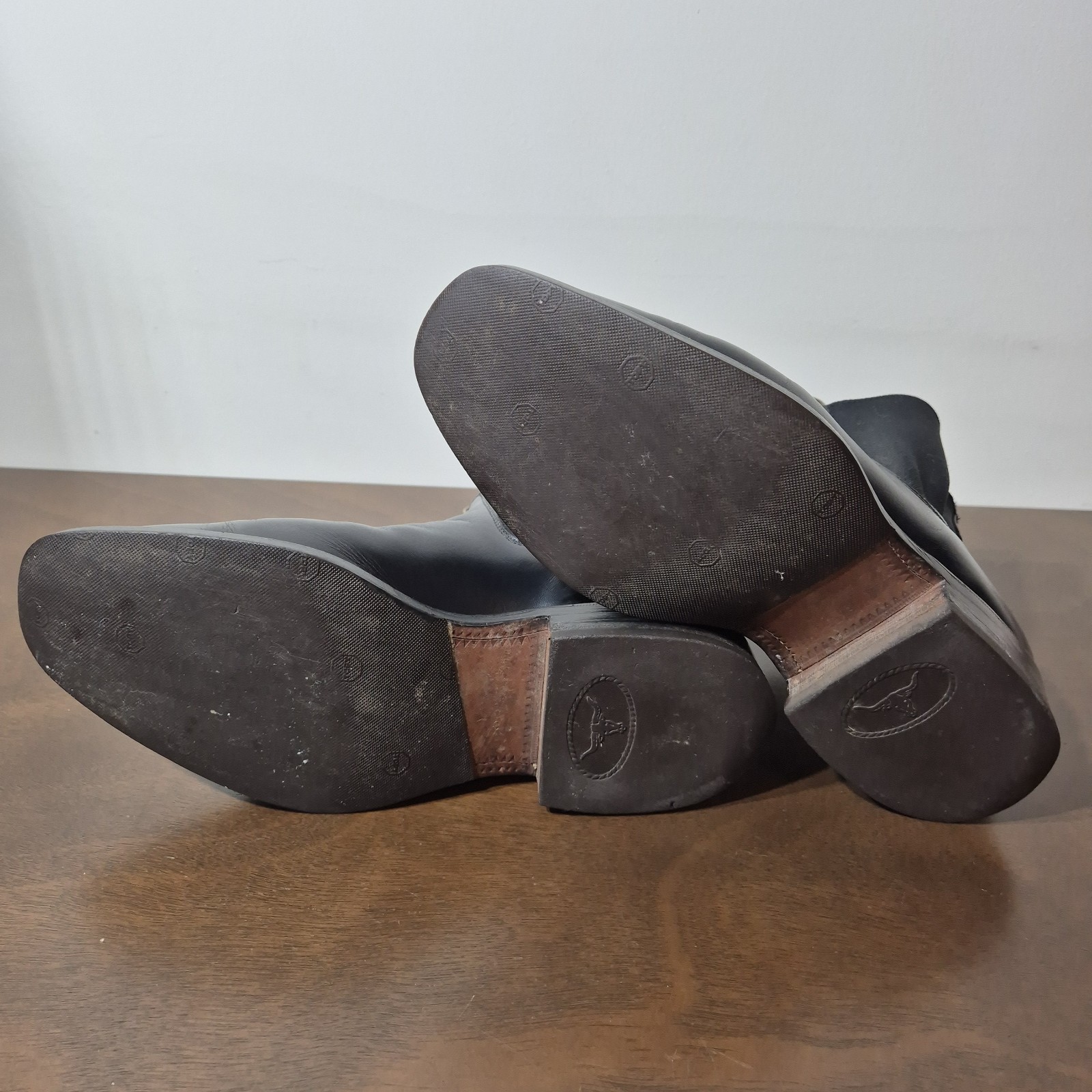 R.M. Williams Comfort Craftsman Boots Black Leather Chelsea Size 7G Wide Topy