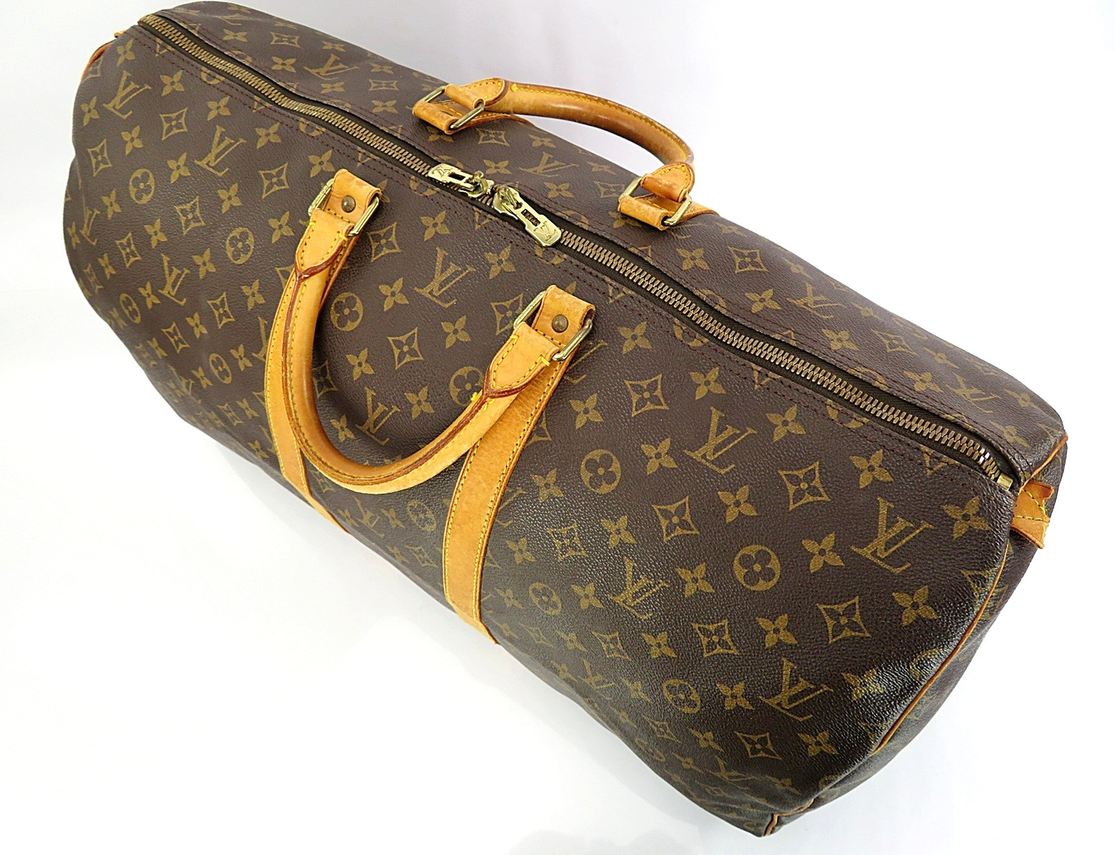 Authentic LOUIS VUITTON Keepall 55 Monogram Canvas Duffel Bag #64532