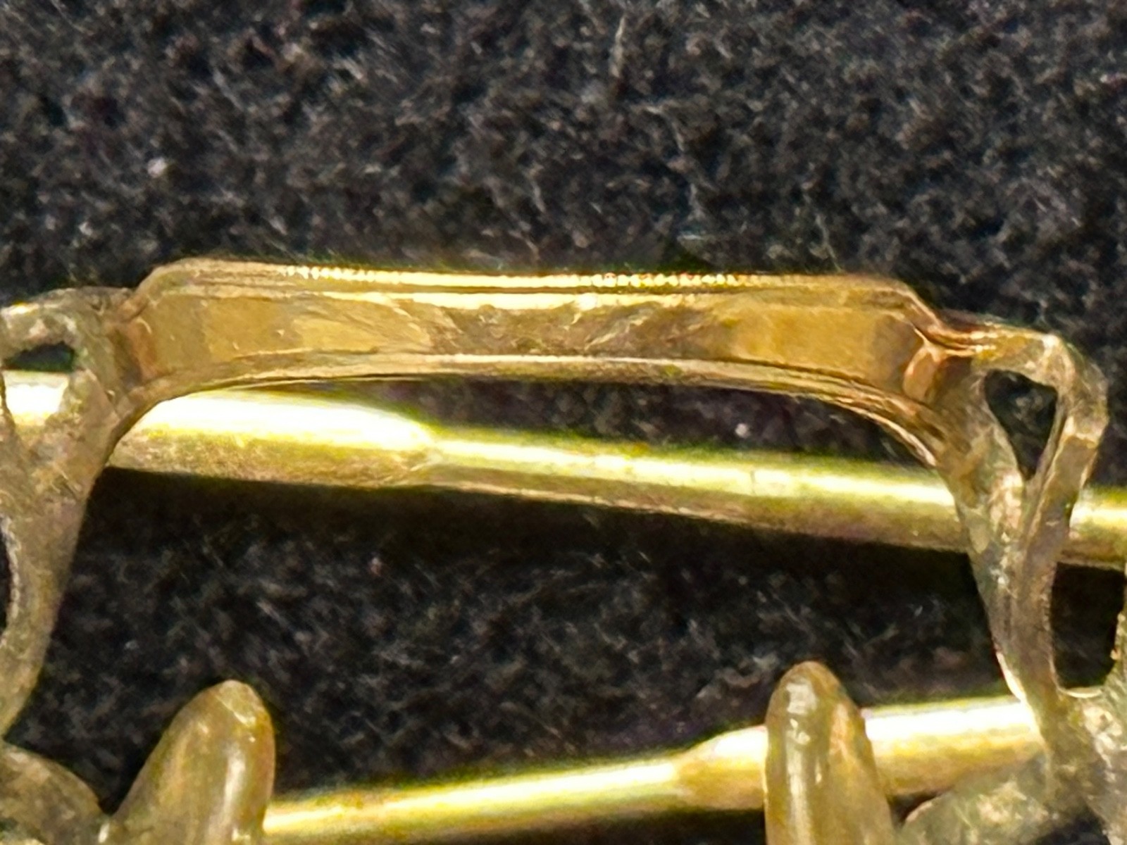 Vtg Art Craft USA 160 Yellow Gold Tone Eyeglasses Frame Only