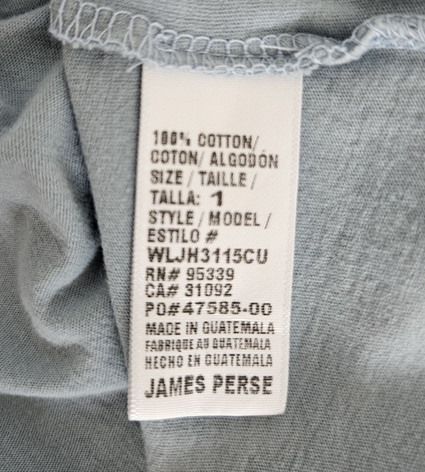 New James Perse Women’s Deep U- Neck Cotton Tank Top in Azure Size 1 (Small) $95
