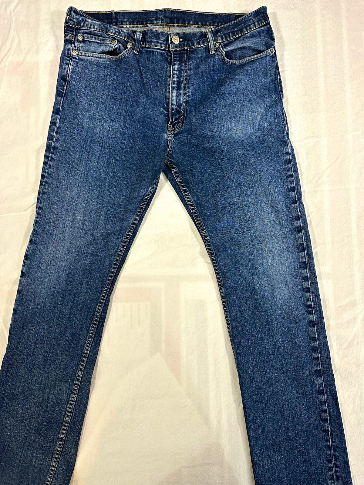 Levi Strauss & Co Men’s 500 Series Straight Fit Blue Denim Jeans Size 33