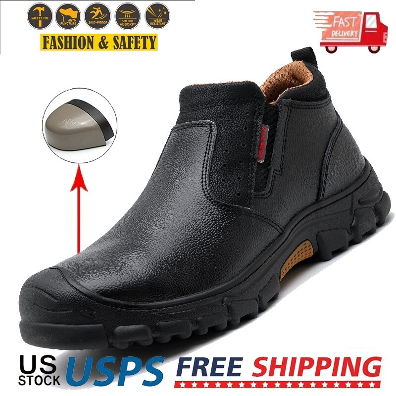 Puncture Proof Waterproof Mens Steel Toe Work Boots Indestructible Non Slip