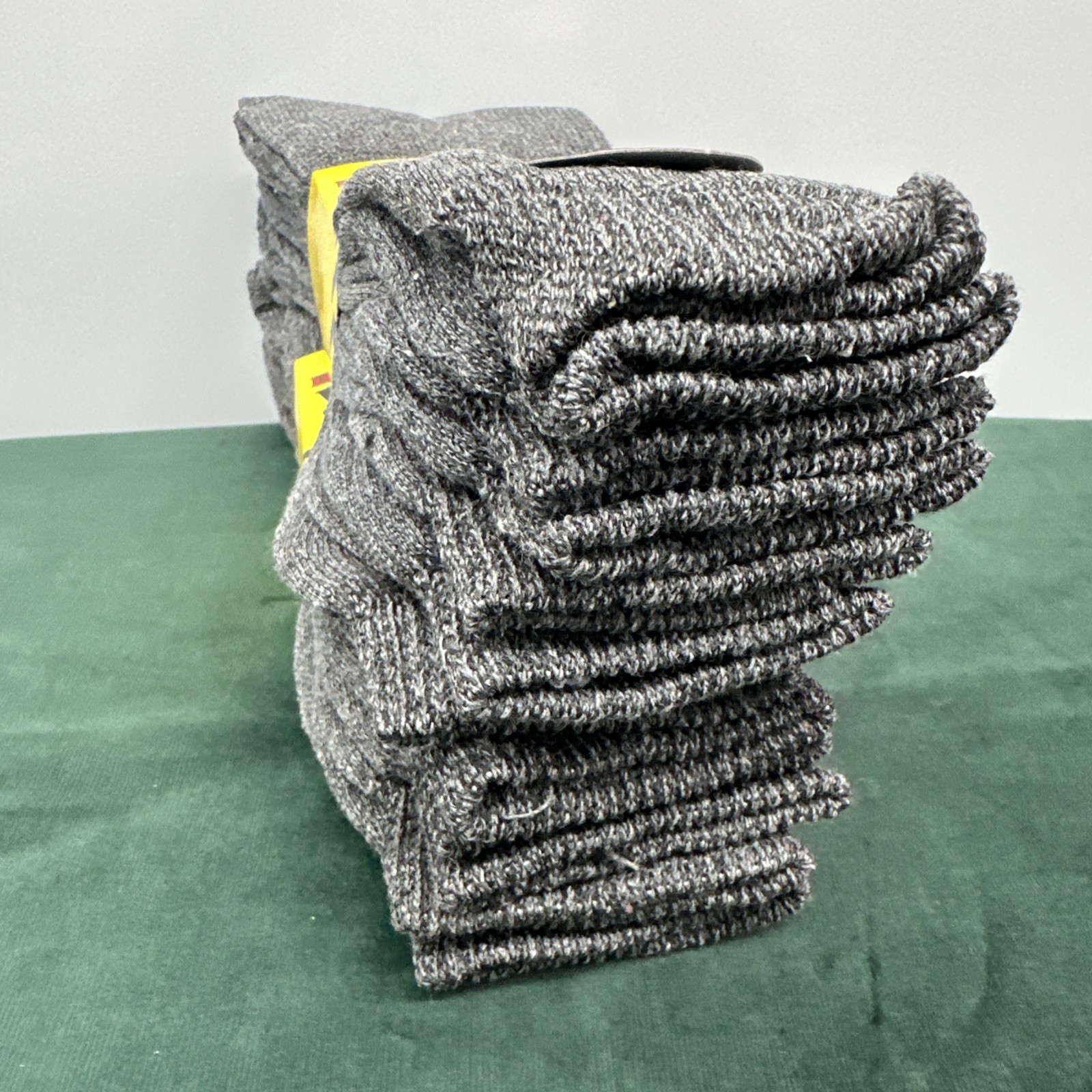 2 Packs Heavy Duty Work Socks 6 Pairs Men’s 10-13 Fully Terry Warm Cotton Blend