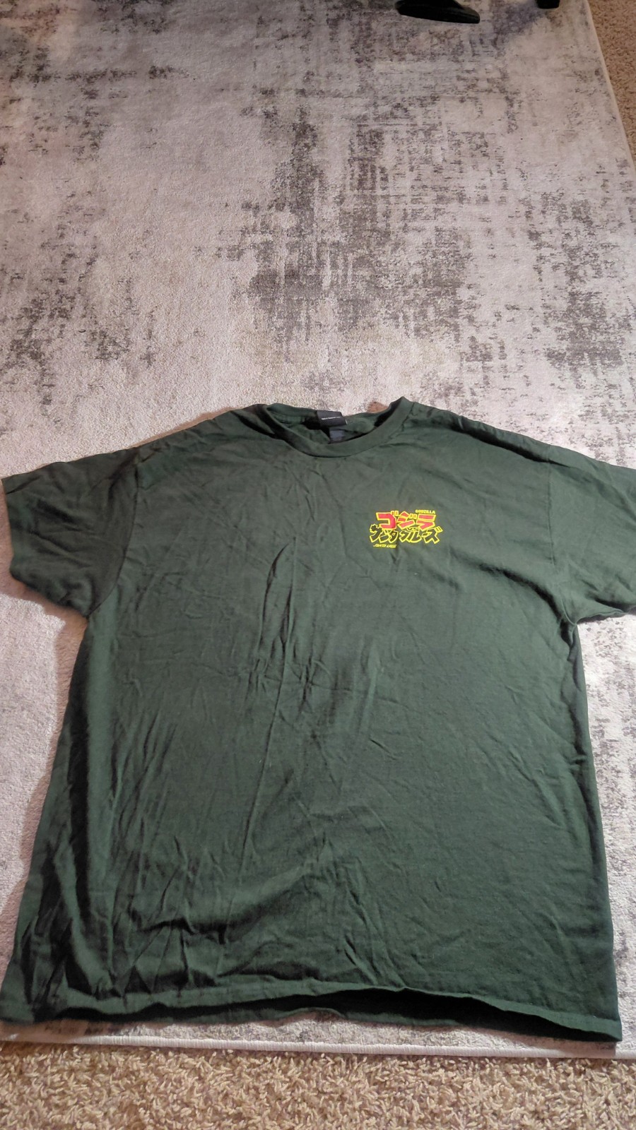 Santa Cruz Skateboards Godzilla T-Shirt, Size XL Green See Pictures