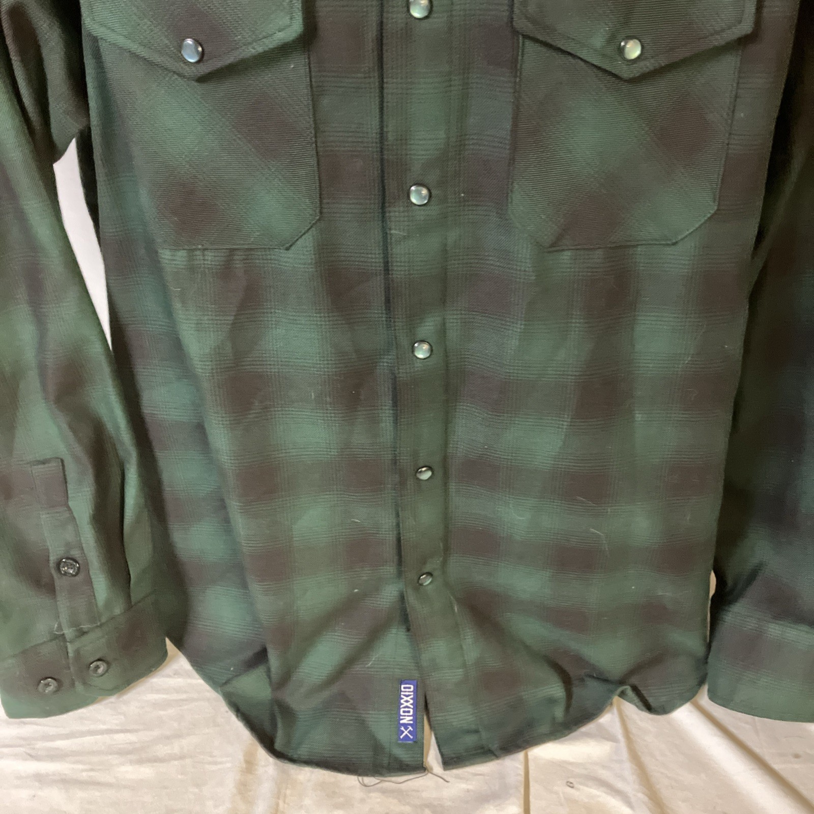 Dixxon Flannel Co Shirt Mens XL Green Black Plaid Absinthe D-Tech Free Shipping!