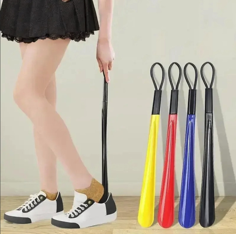 1pc Extra Long Flexible Shoe Horn: Durable Plastic Shoe Spoon Aid – NEW