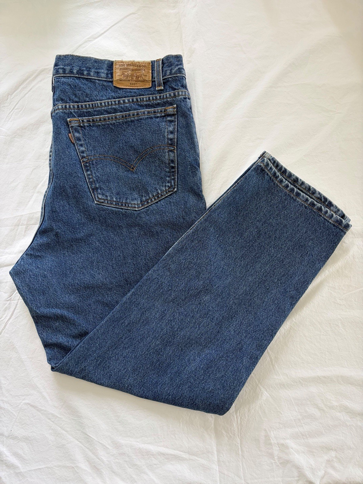 Vintage 90’s Levi’s 540 Men’s 42×30 Relaxed Fit Denim Jeans Brown Tab