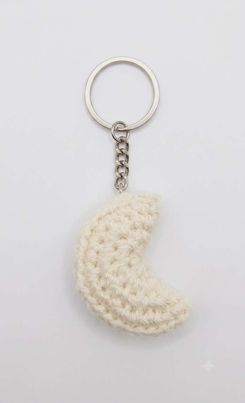 Custom Crochet Keyring – Small Gift Idea – Choose Your Color & Shape