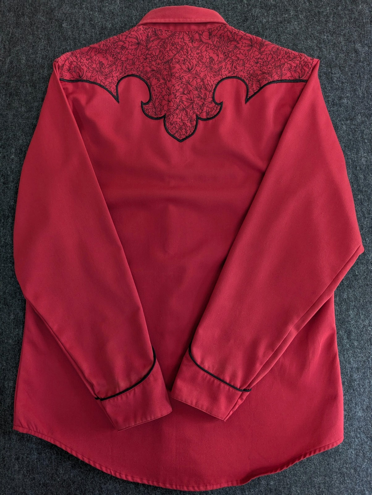 VTG 80s 90s Roper Classic Western Embroidered Studded Pearl Snap Shirt Size L