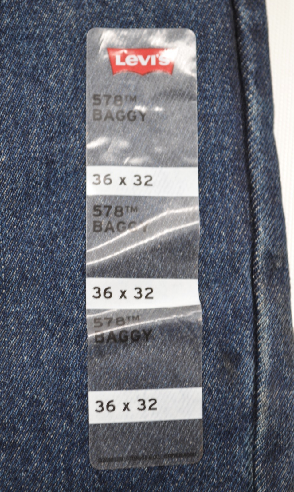 Nwt’s Levi’s 578 Baggy Denim Blue Jeans Mens 36×32 (fits 38 x 30.5) Streetwear