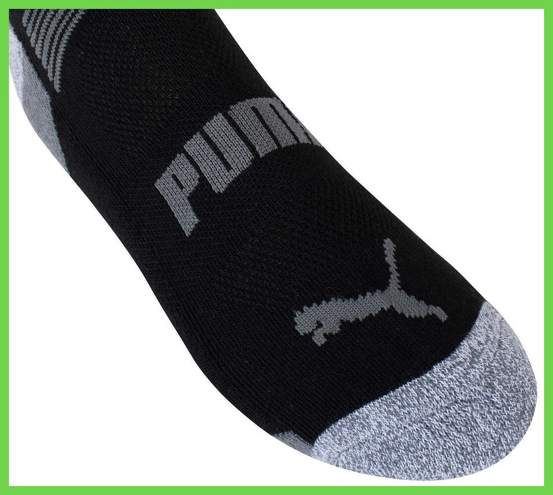 10 Pairs – Puma Men’s No Show Low Cut Socks, Black Select Size