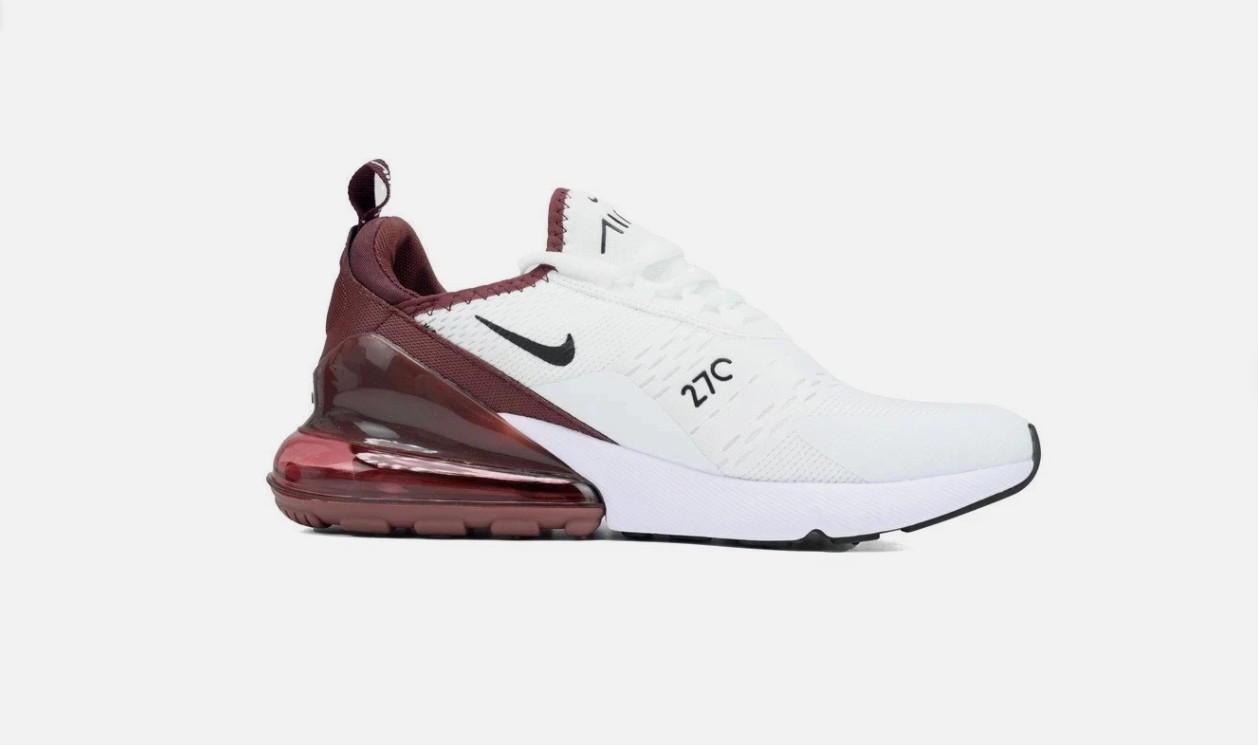 S Air Max 270 Men’s Low-Top Sneakers White Wine Red