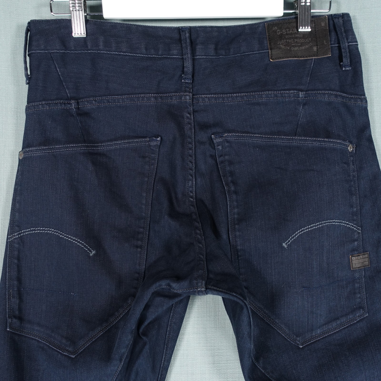 G Star Raw Jeans Mens W31 L30 Black Button Fly Twisted Type C Loose Tapered Pant
