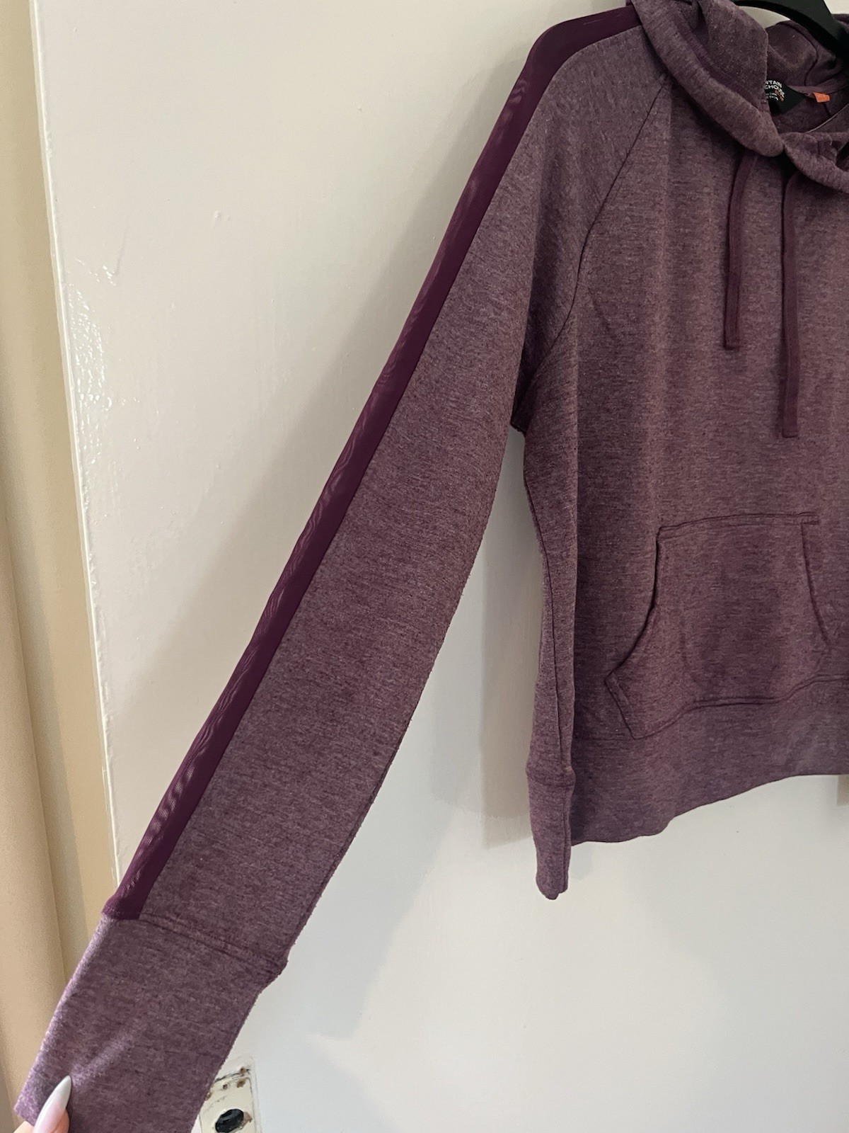 Mountain Warehouse Active Purple Marl Hoodie UK 8 Sports Gym Casual Pullover