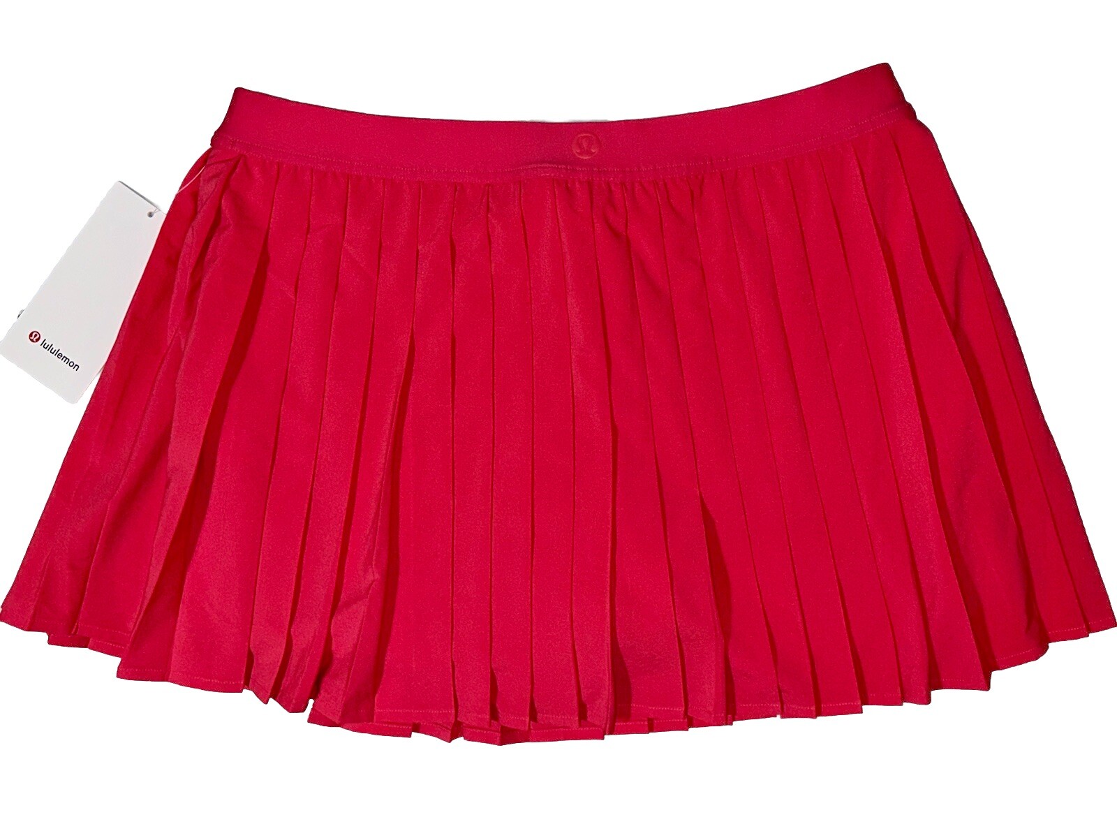NWT💖LULULEMON💖SIZE 14💖PLEATED HIGH RISE TENNIS SKIRT💖GLAZED PINK💝3” LENGTH