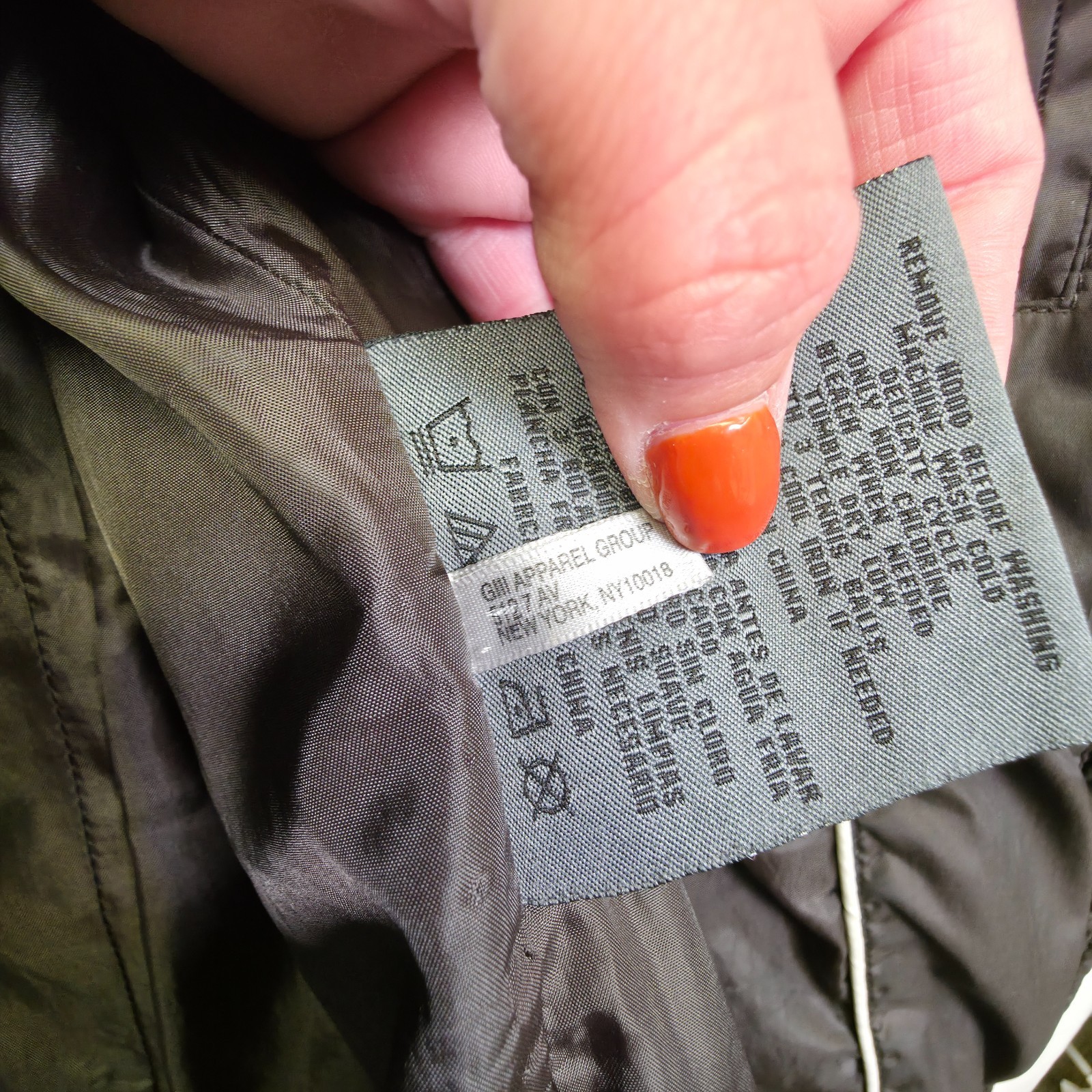 Andrew Marc Puffer Jacket Womens L Brown Quilt Down Insulated Street Winter Coat