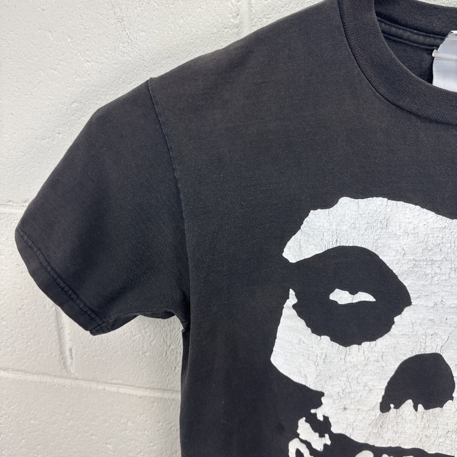 Vintage The Misfits 2001 Skull Horror Punk Rock Band Black M Graphic T-Shirt Tee