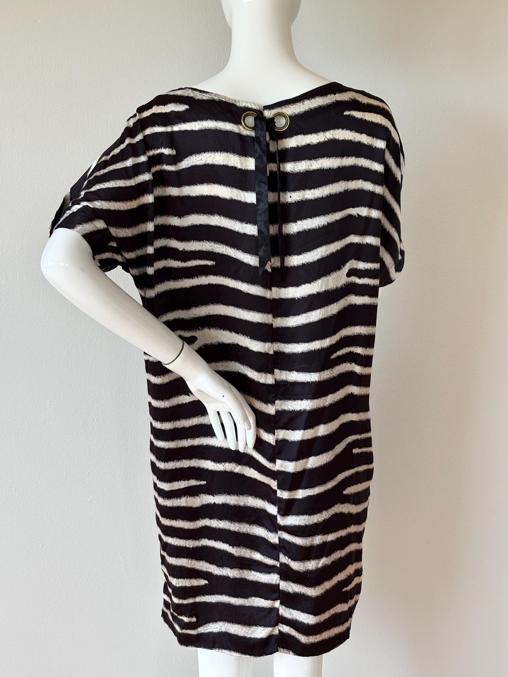 Stella McCartney Silk Zebra Dress IT42 Pockets 2009