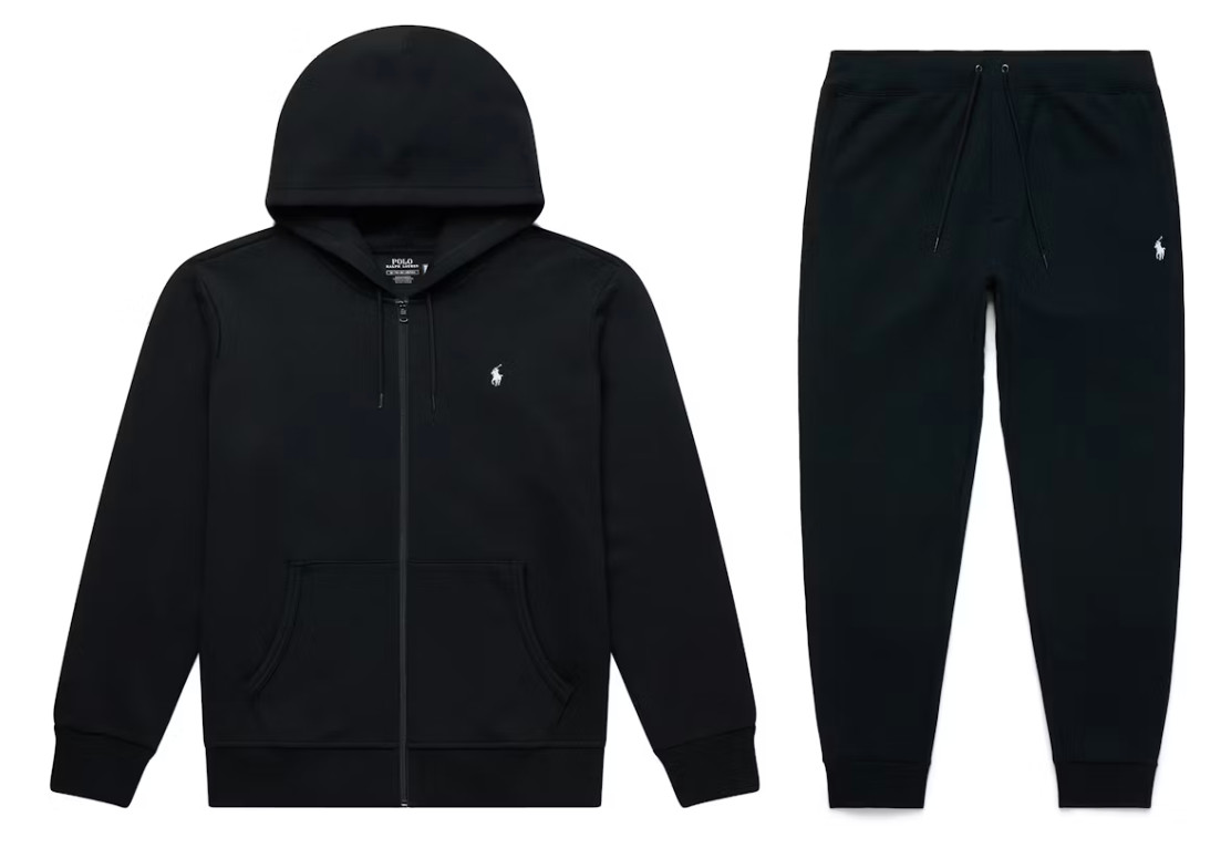 NEW Polo Ralph Lauren Double-Knit Full-Zip Hoodie and Jogger Pant Set Sz S-XL