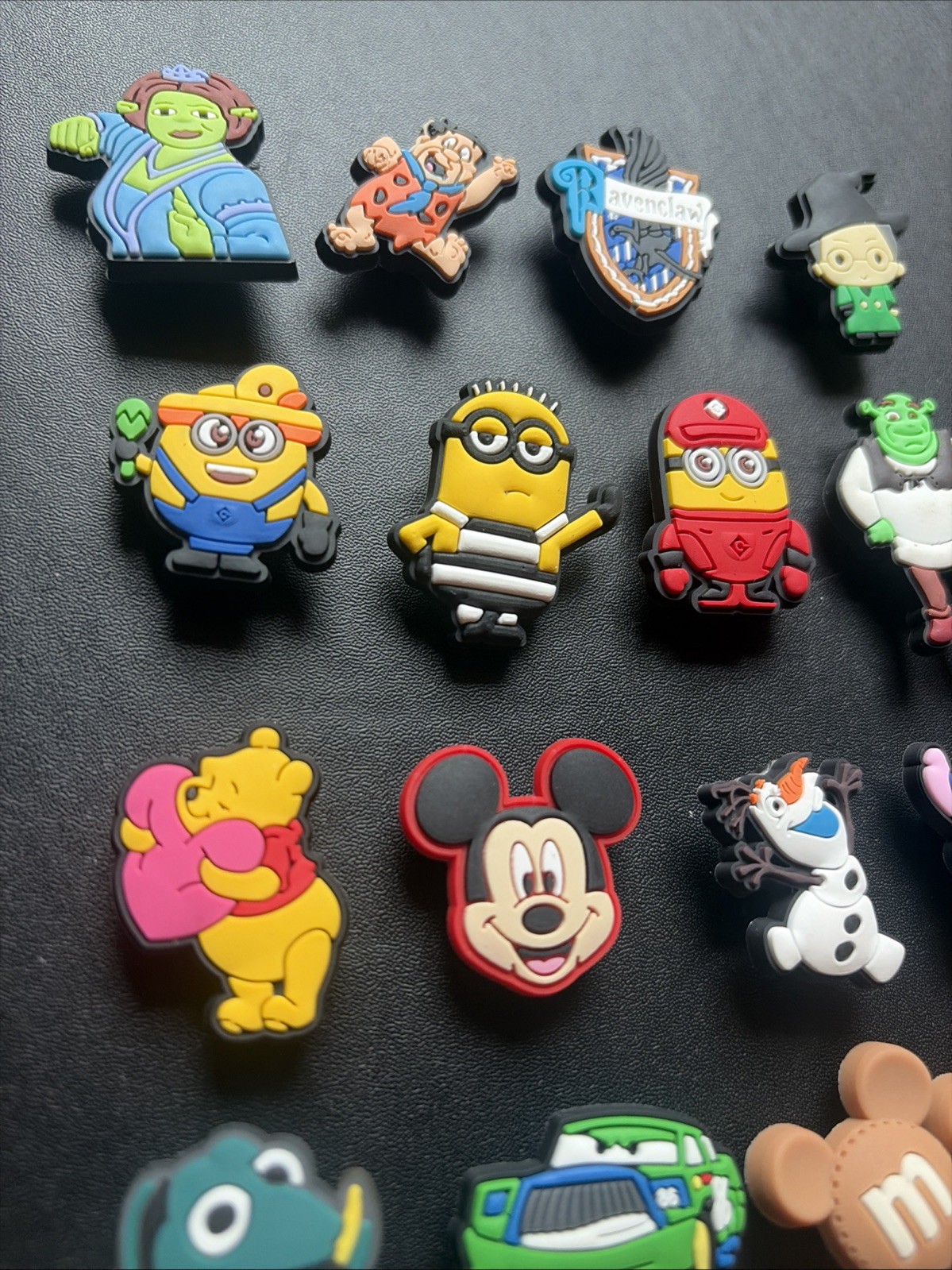 Lot of 24 Assorted Disney Universal Characters Croc Jibbitz Shoe Charms As Shown
