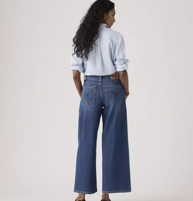 Levi’s Middy Wide-leg Ankle Lightweight Women’s Jeans, Kiss Goodbye – Dark Wash