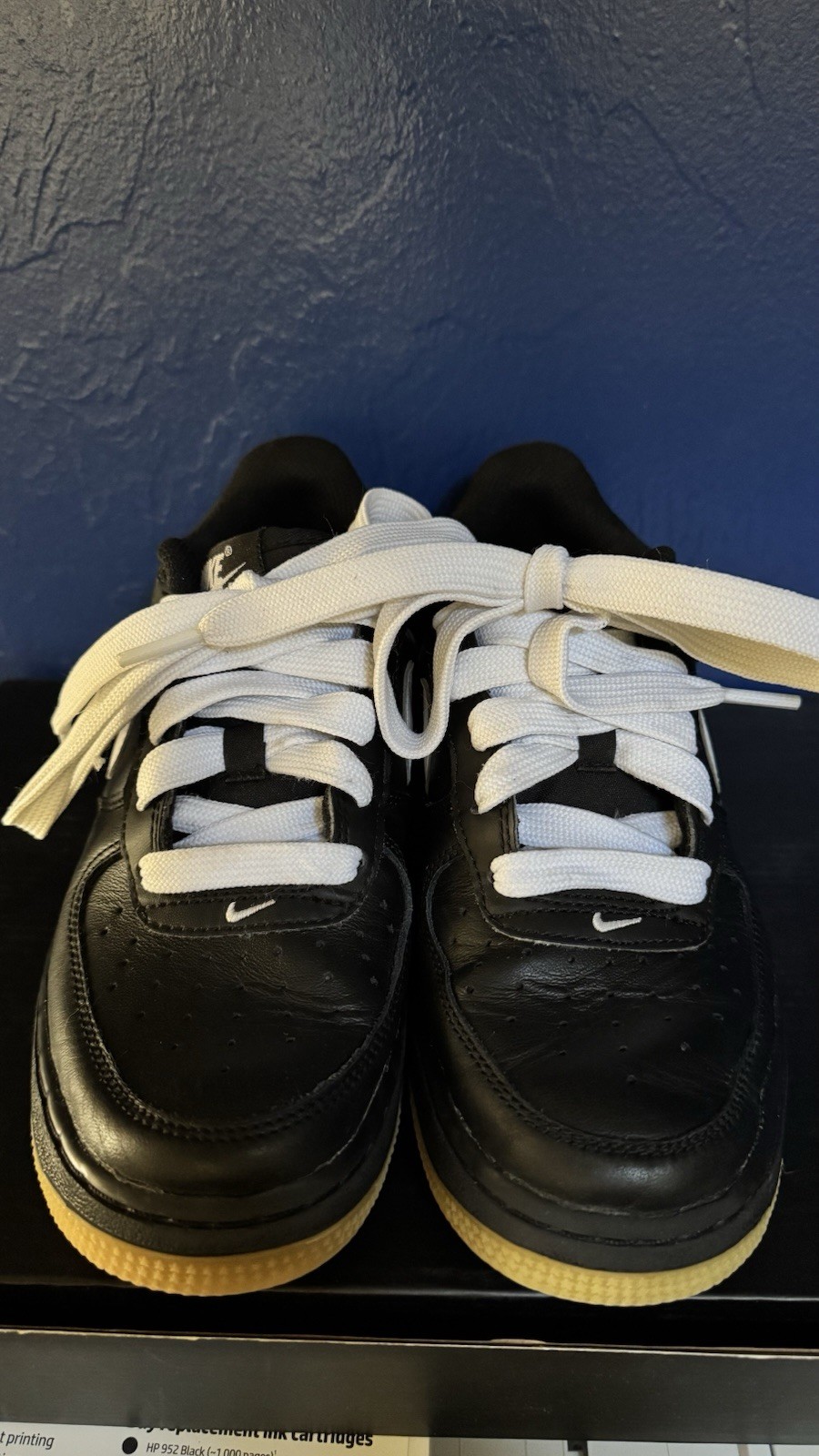Nike Air Force 1 Low Unisex Kids 4Y (EU 36/UK 3.5) Black/White IB8845-001