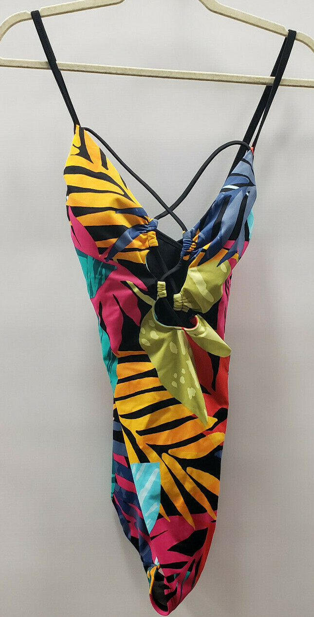 Beach Betty By Miracle Brands Womens Bathing Suit One Piece Multicolor size S