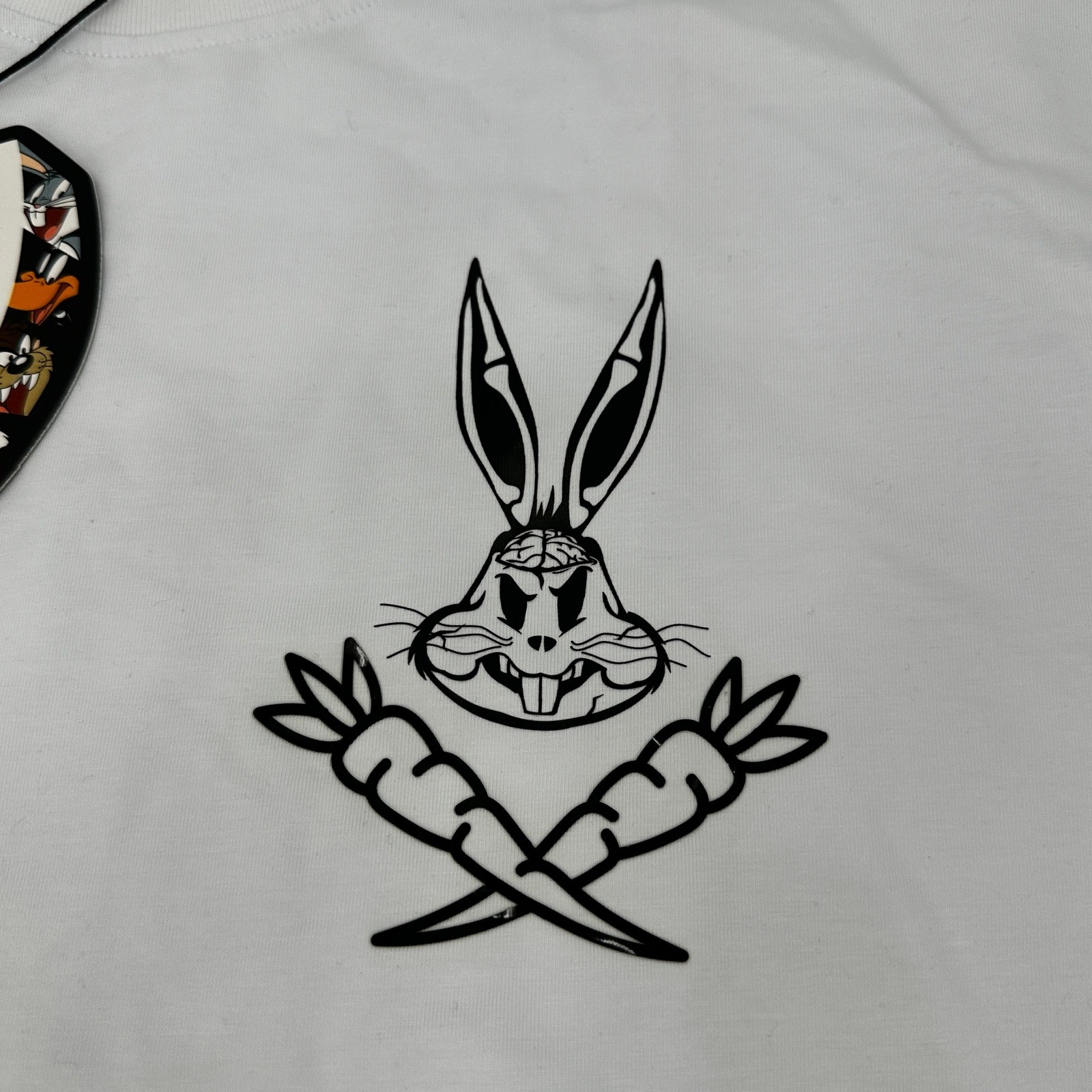 Mens Looney Tunes Bugs Bunny Graphic T Shirt White Size Medium What’s Up Doc