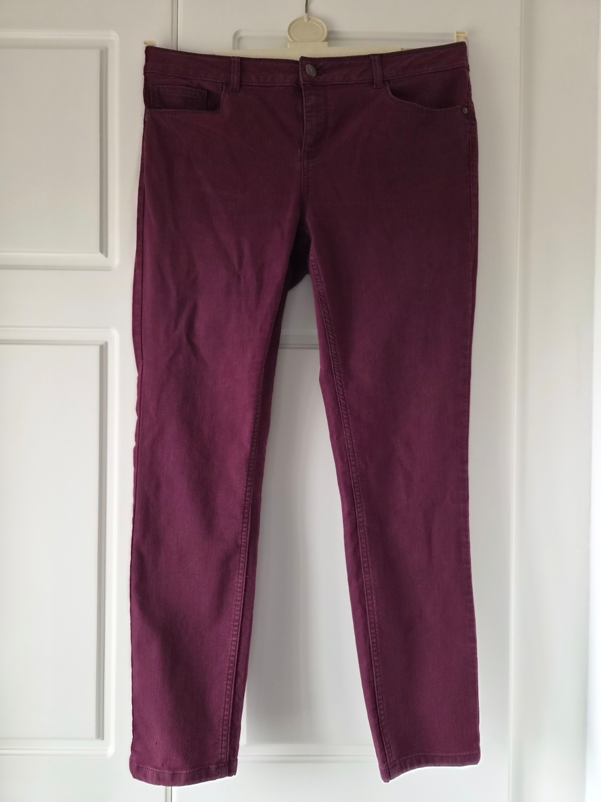 Fat Face Women’s Plum Colour Five Pocket Jegging’ – Size 14 UK Jeans Clothes
