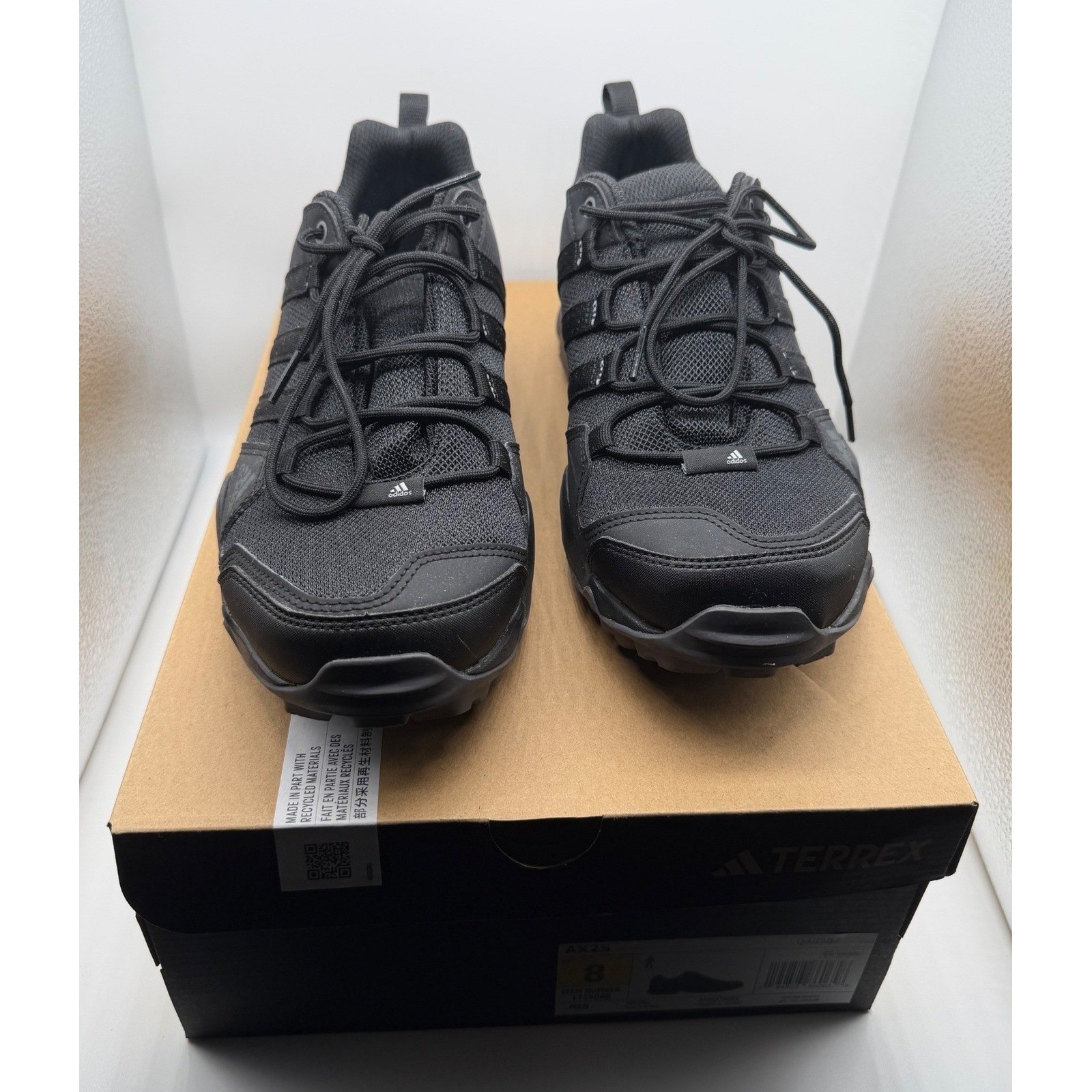 Adidas Terrex AX2S Hiking Trail Axion Mesh Lace-Up Black Men’s 8 Running Shoes