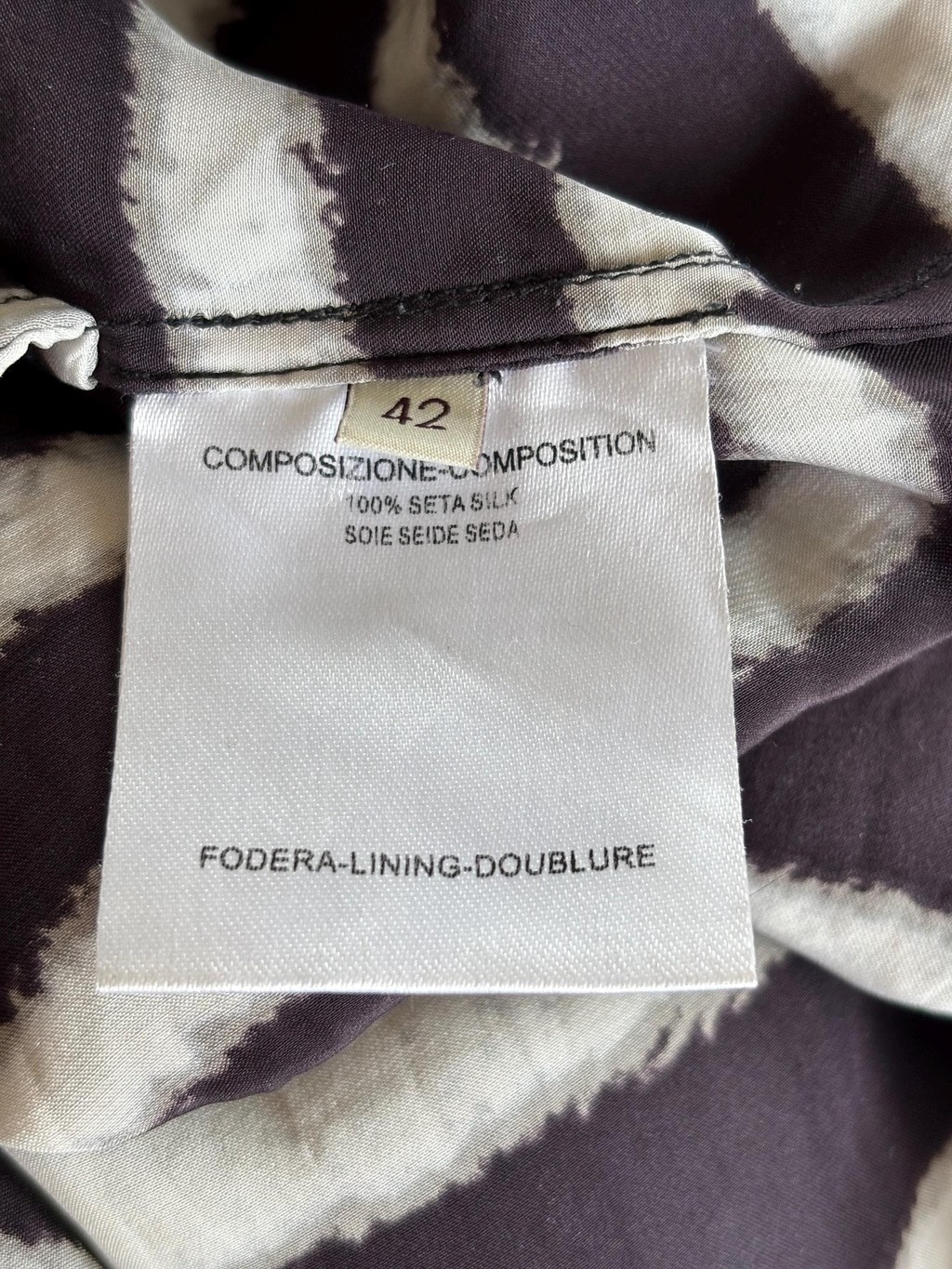Stella McCartney Silk Zebra Dress IT42 Pockets 2009