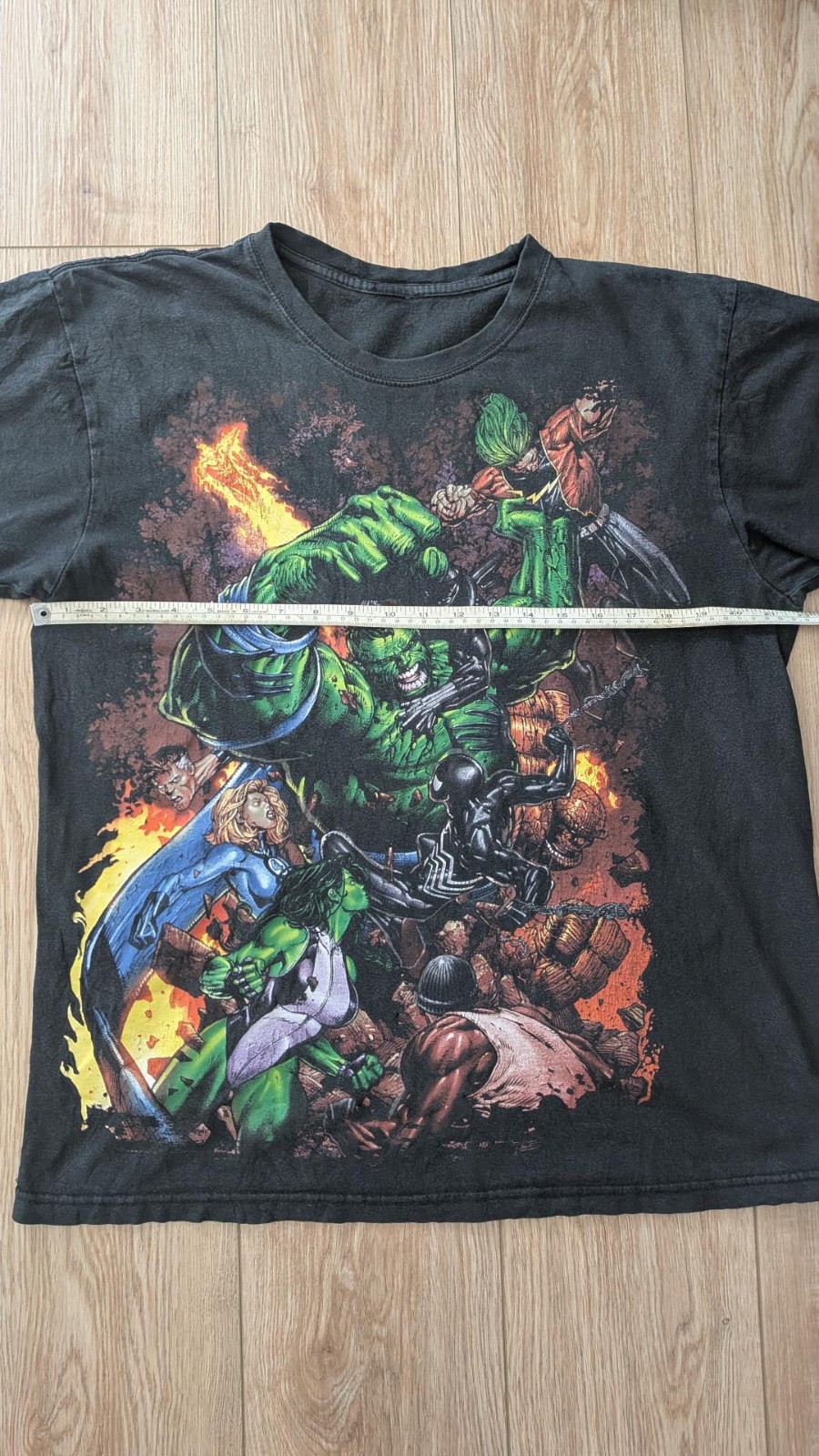 Rare Vintage Marvel Mad Engine World War Hulk T-Shirt Large