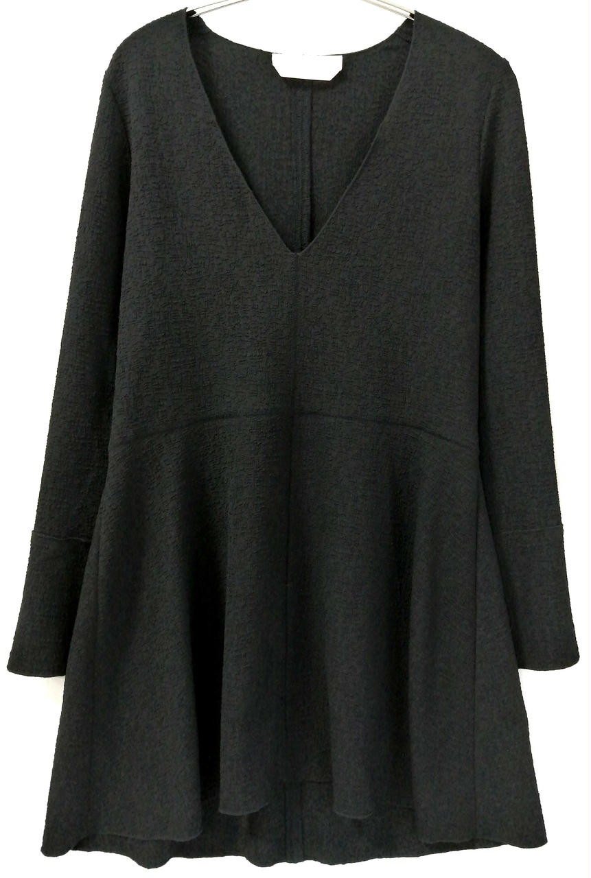Chloe SEE BY Crepe V-Neck Flare Dress 34 Women’s 34in Japanese Size