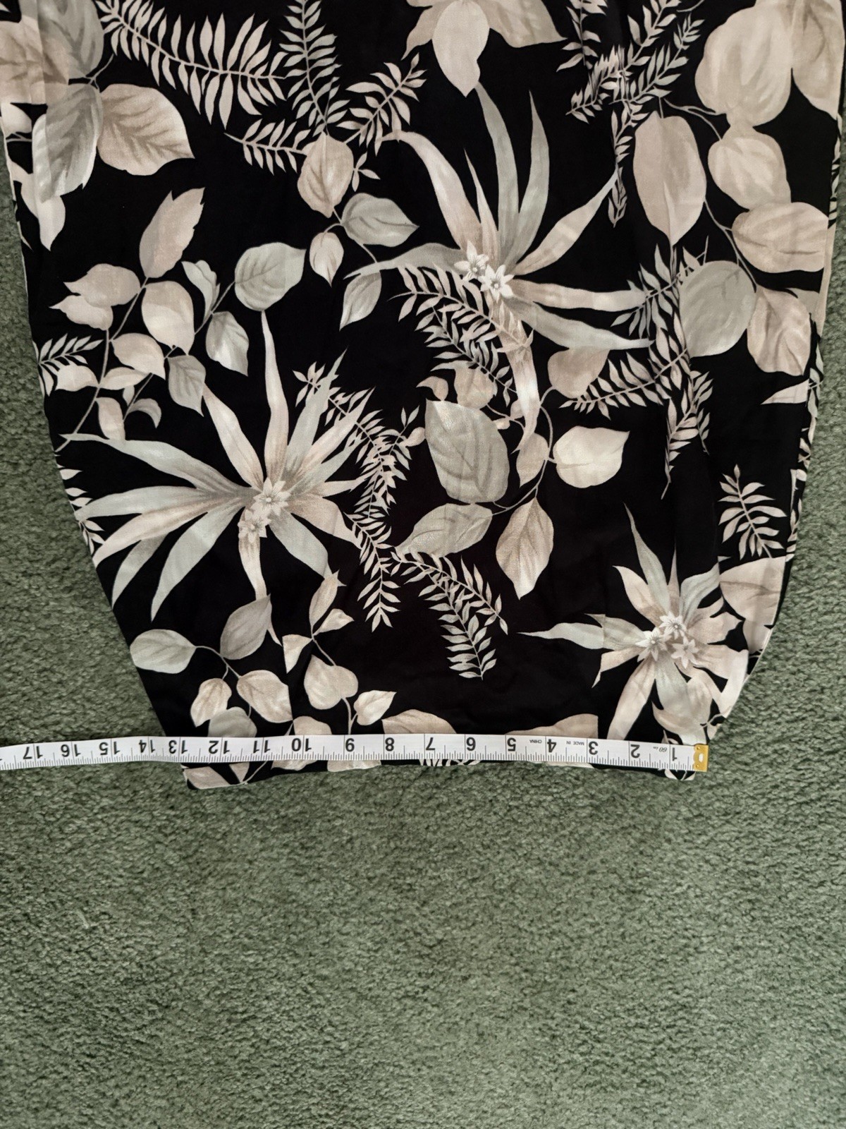 Kathy Levine Collection 2-Piece Outfit Set Woven Polyester Floral Skirt M