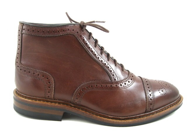 NEW Allen Edmonds “HAMILTON” Men’s Leather Cap-Toe Dress Boots 8 D Chili (806N)