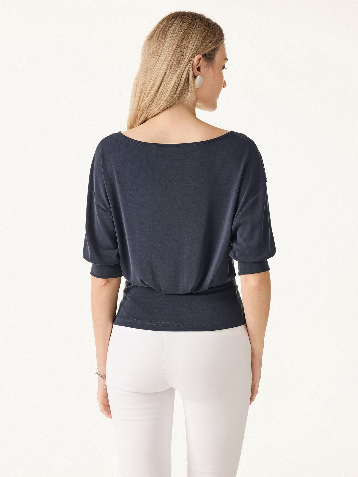 OGL Scoop Neck Short Sleeve Tucked Tee