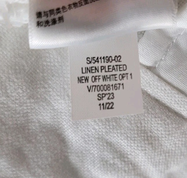 Gap Womens Pants Linen Pleated Wide Leg NEW Size 16 Off White Resort Beach