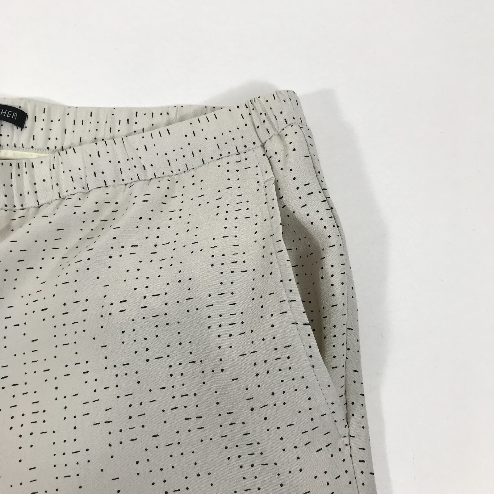 Eileen Fisher Morse Code Tencel Viscose Slouchy Ankle Pant Women’s Medium Casual