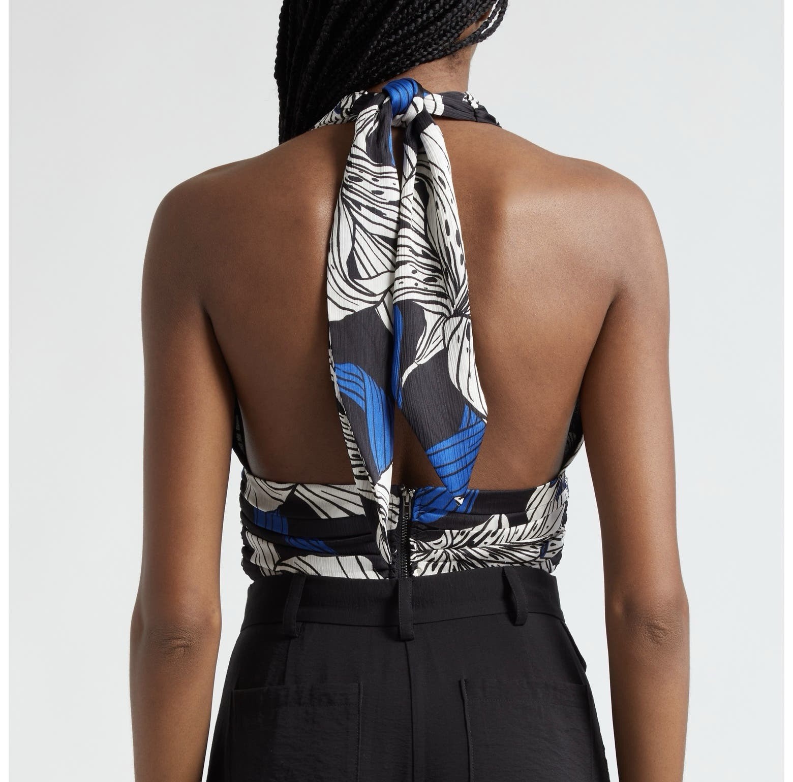 NWT Ramy Brook Milan Floral Halter Top Tank $295 Msrp