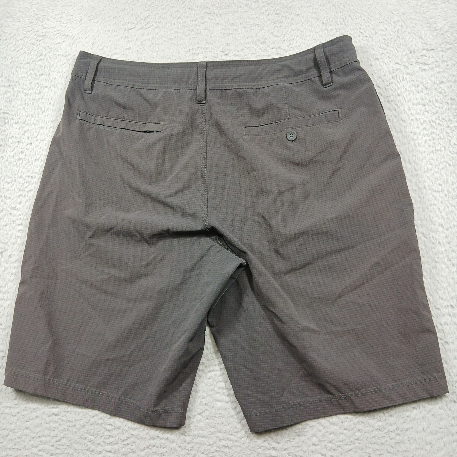 Hang Ten Hybrid Shorts Mens 36 Dark Grey Heathered Stretch Quick Dry Surf