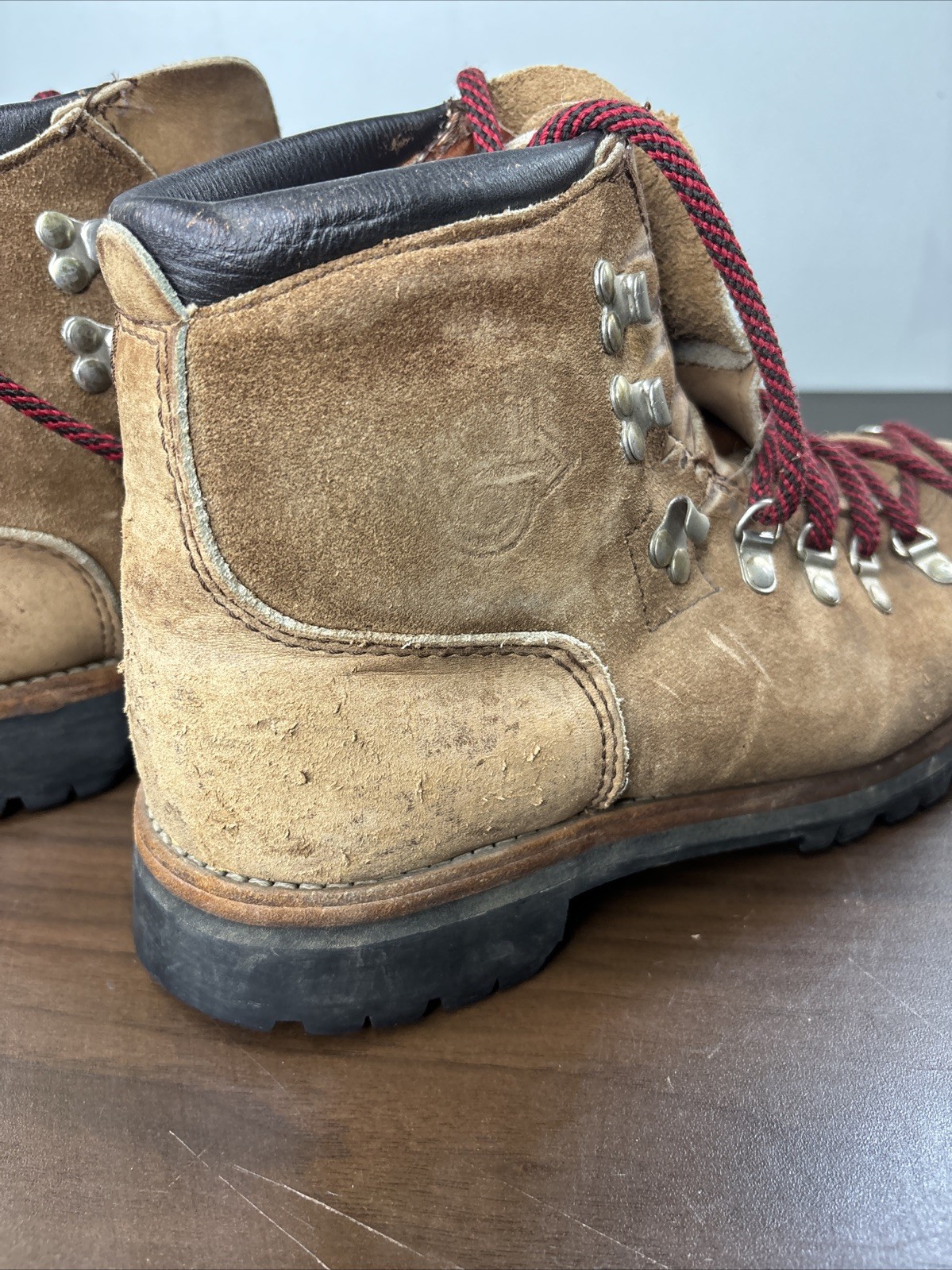 Vtg Dexter Mountaineering Alpine Hiking Vibram Boots Sz 10 M USA W998-4