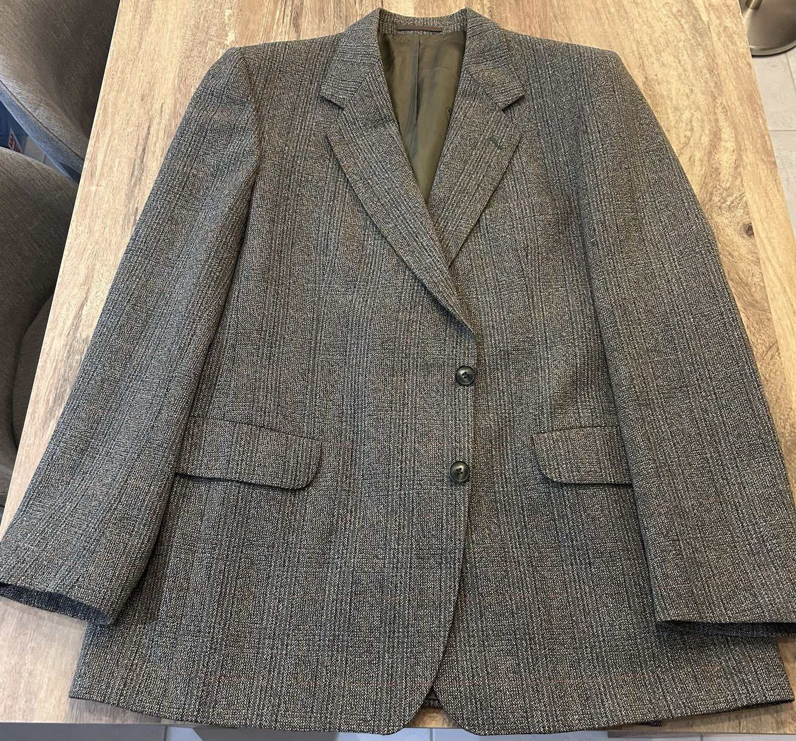 Magee Tweed Jacket Men’s Size 44, Brown/Green Smart Casual Any Season.