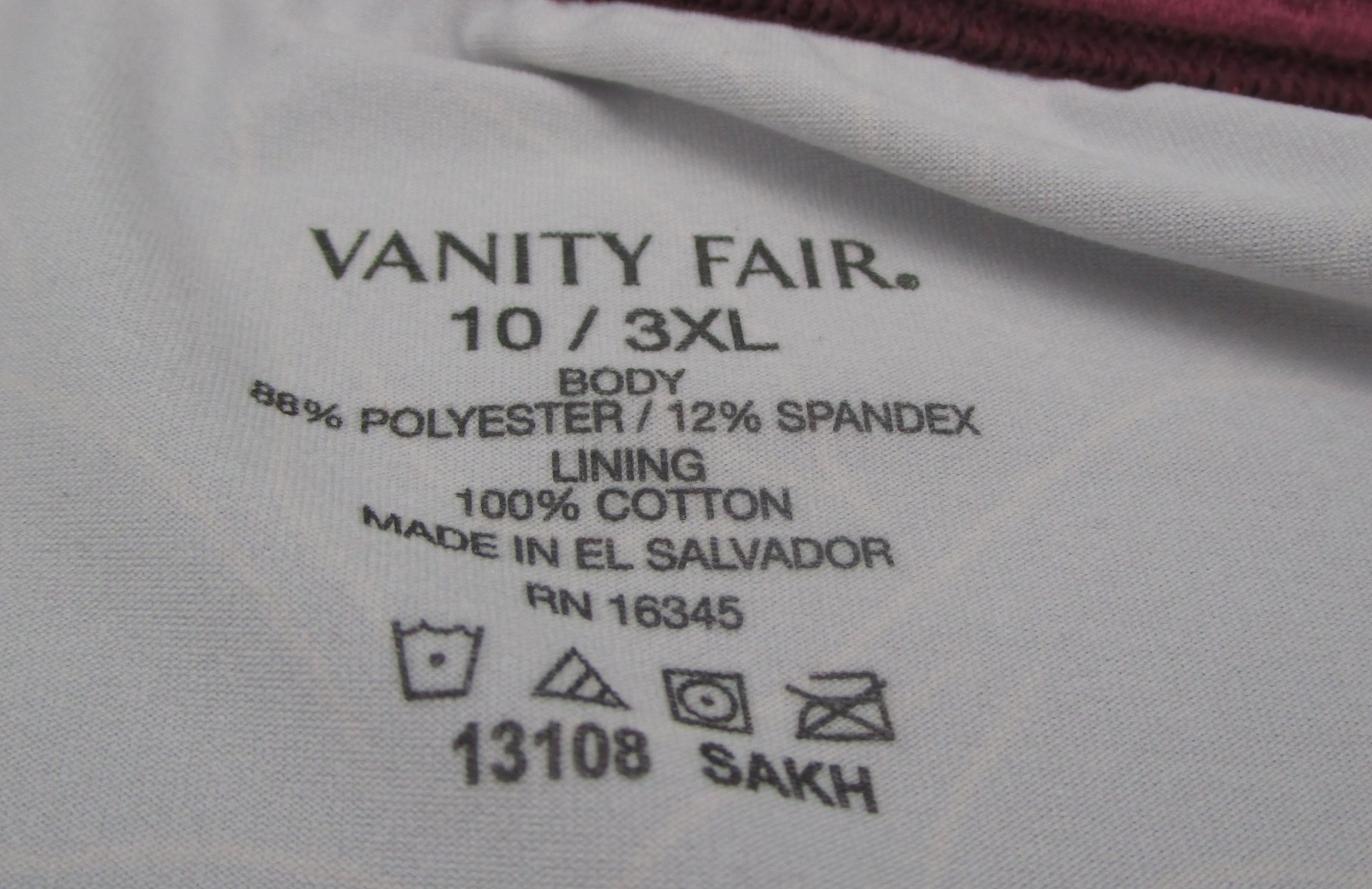 VANITY FAIR~10 3XL~13108 ~ Paradise Found Print ILLUMINATION Hi-Cut
