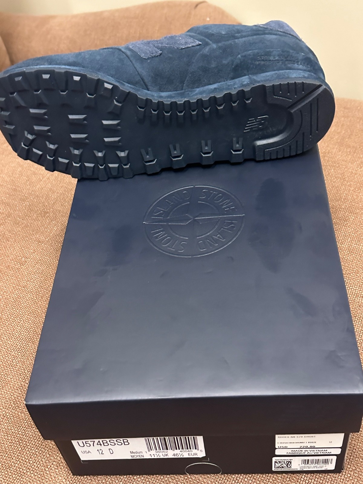 Stone Island x New Balance 574 Ghost ‘Slate Blue’ Men U574BSSB New Size